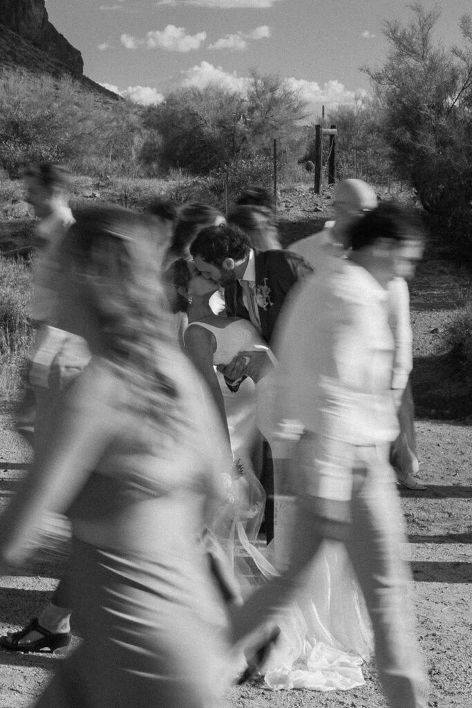 Lost Dutchman wedding party photos in the desert