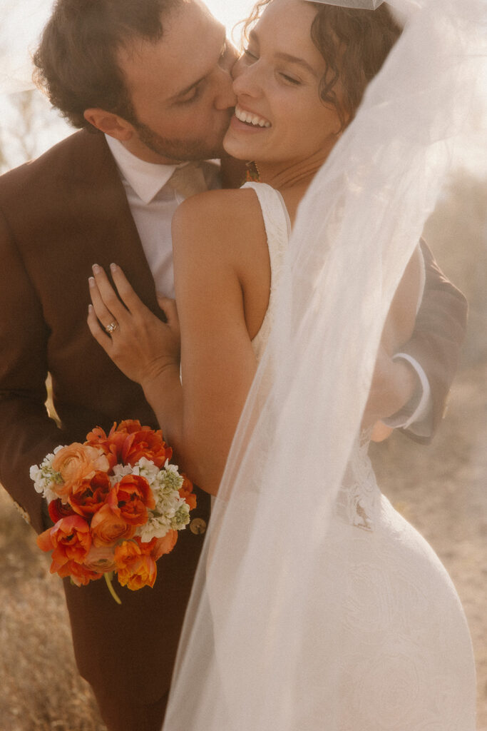 Bridal portraits in the Arizona deser