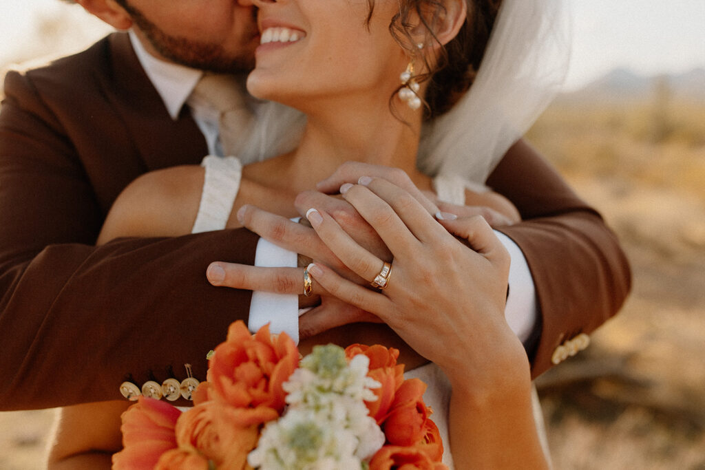 Bridal portraits in the Arizona deser