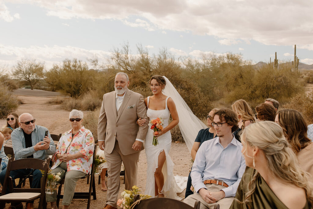 Lost Dutchman wedding ceremony in the Arizona desert