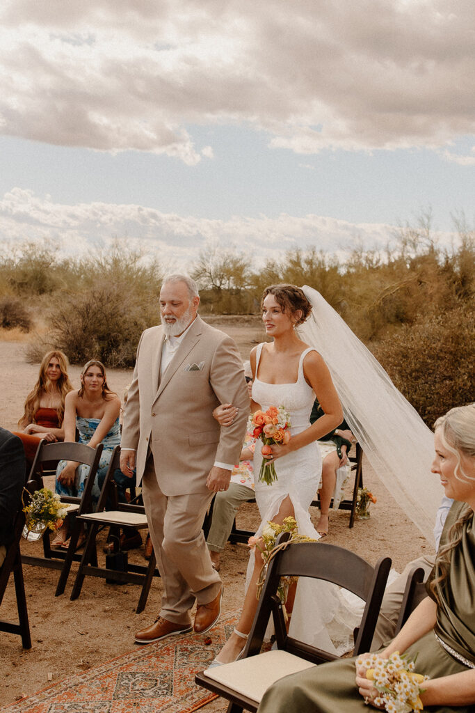 Lost Dutchman wedding ceremony in the Arizona desert