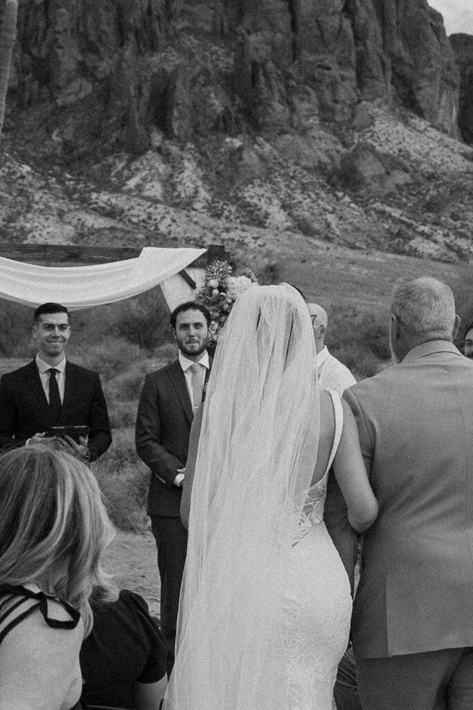 Lost Dutchman wedding ceremony in the Arizona desert