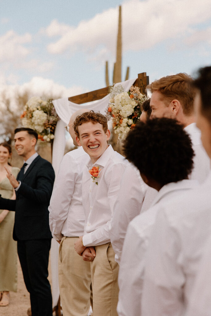 Lost Dutchman wedding ceremony in the Arizona desert