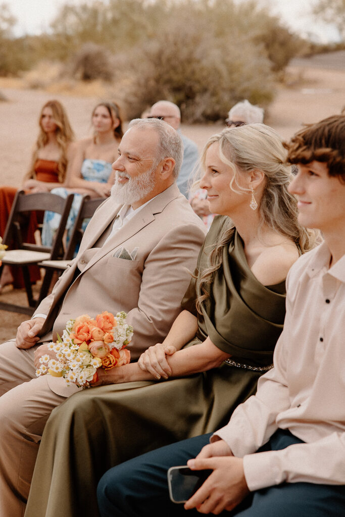 Lost Dutchman wedding ceremony in the Arizona desert - documentary style