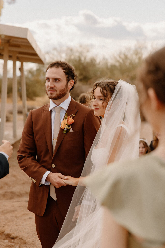Lost Dutchman wedding ceremony in the Arizona desert