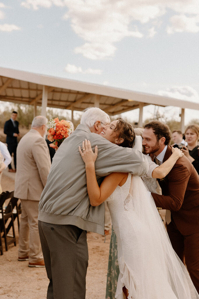 Lost Dutchman wedding ceremony in the Arizona desert - documentary style